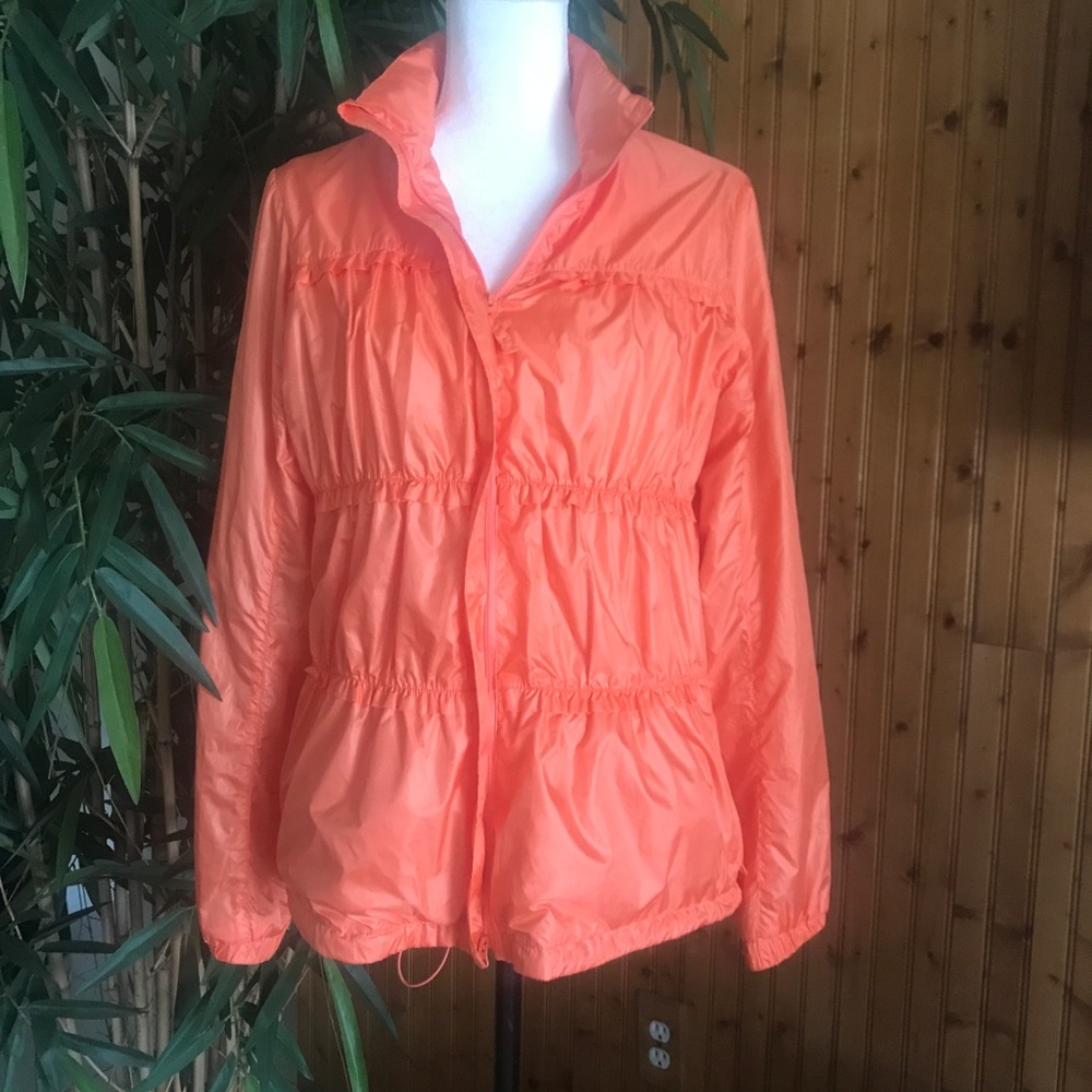 Prana Orange Full Zip Jacket Medium - image 2